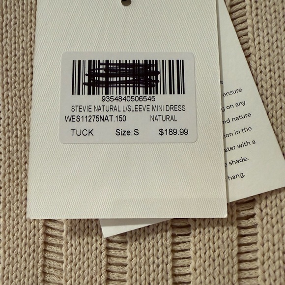 DISSH Stevie Natural long sleeve mini Knit Dress - Picture 9 of 10